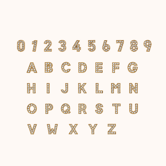 Initial & Number Charms