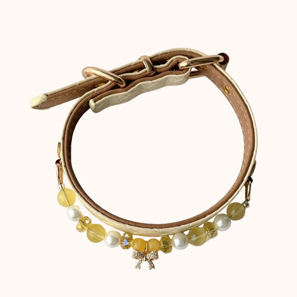Golden Pearl Gemstone Collar