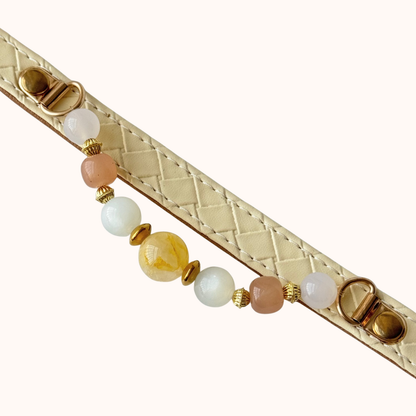 Golden Pearl Gemstone Collar